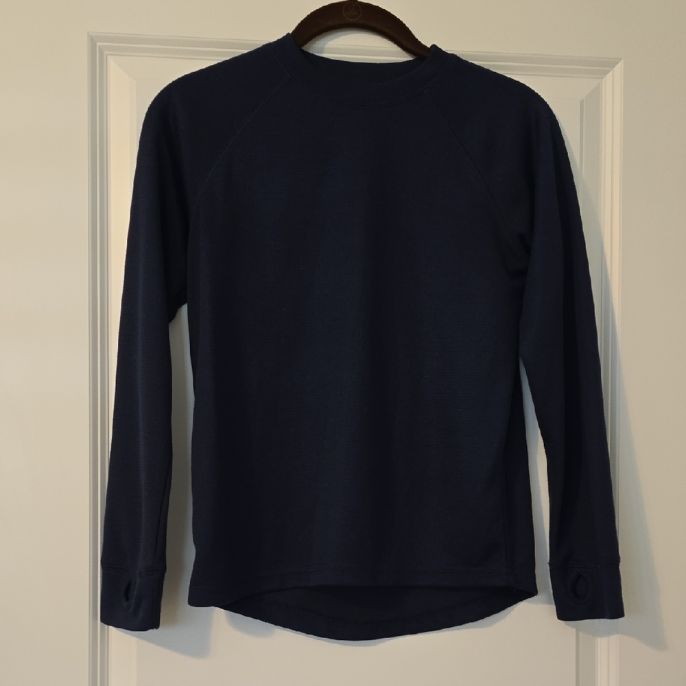L.L.Bean Navy Kids' Crewneck Tee. Size 14-16 Will Fit Women's XS